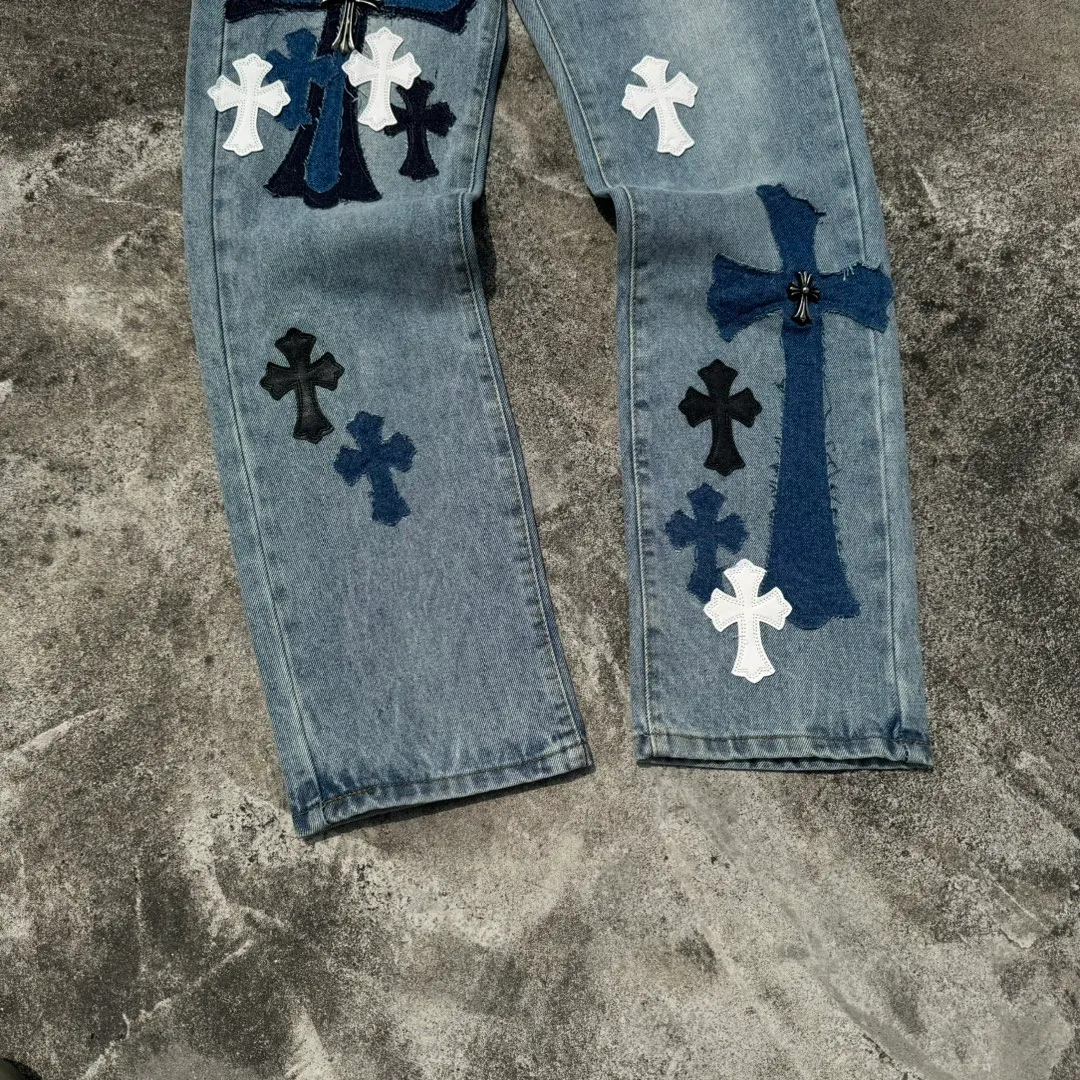 P290 Style number: H637 Chrome hearts Versatile recommendation: must-have jeans for all seasons Color: blue Size: 28, 30, 32, 34, 36 (s-xxl)